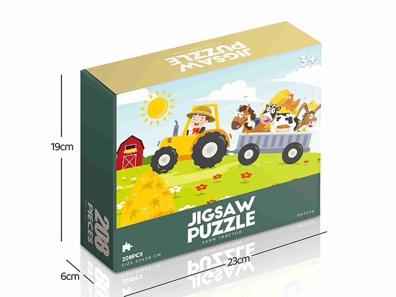 208pcs Jigsaw Puzzle - Farm Tractor