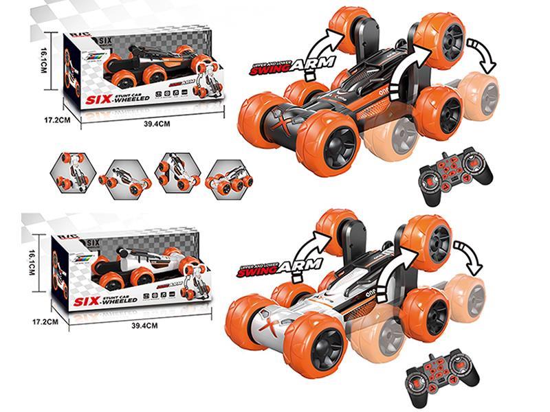 Remote Control Six-Wheeled 8-Channel Stunt Car