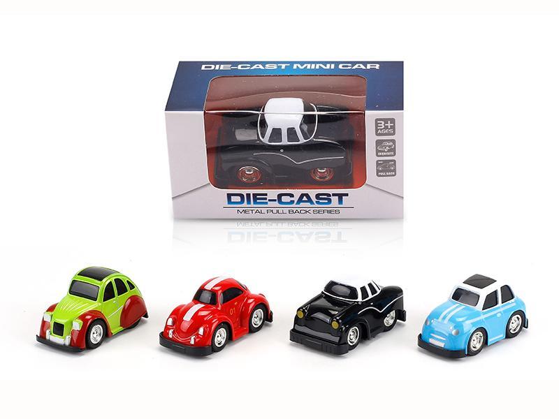 Alloy Pull Back Q Version Car