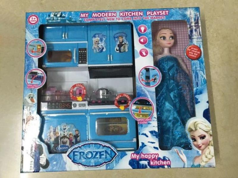 Ice Princess Kitchen Series With Barbie (Lighting And Music With 3 Ag13 Electronic Tablets)