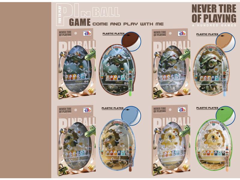 Four Patterned Steel Ball Pinball Discs