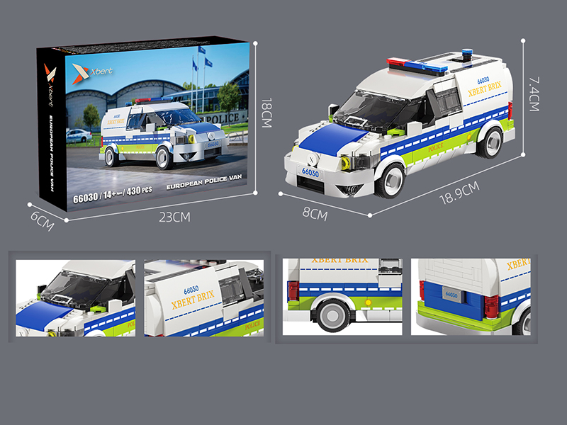 European Police Van Building Blocks 430PCS