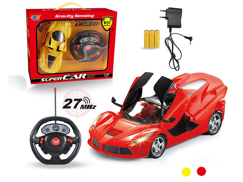1:18 Ferrari  3 Open Doors Remote Control Car(With Charger,Rechargeable Batteries)