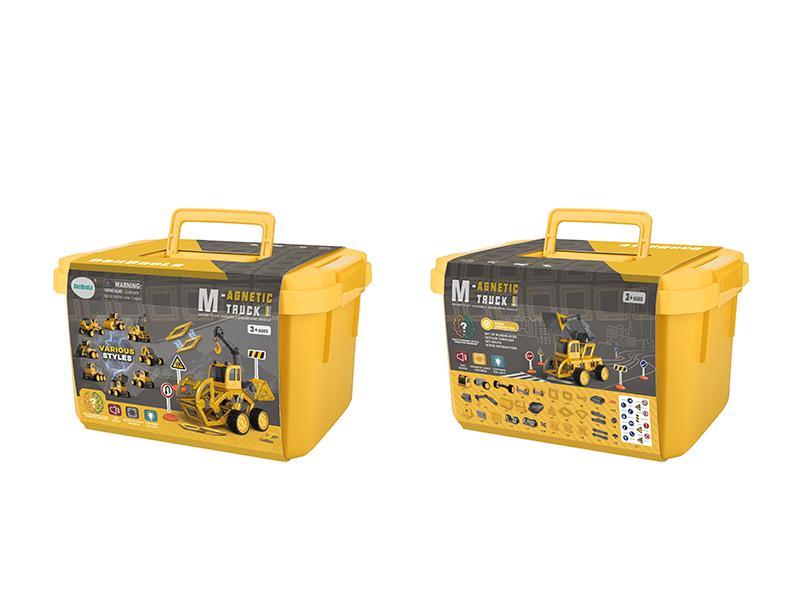 DIY Magnetic Engineering Car Toys