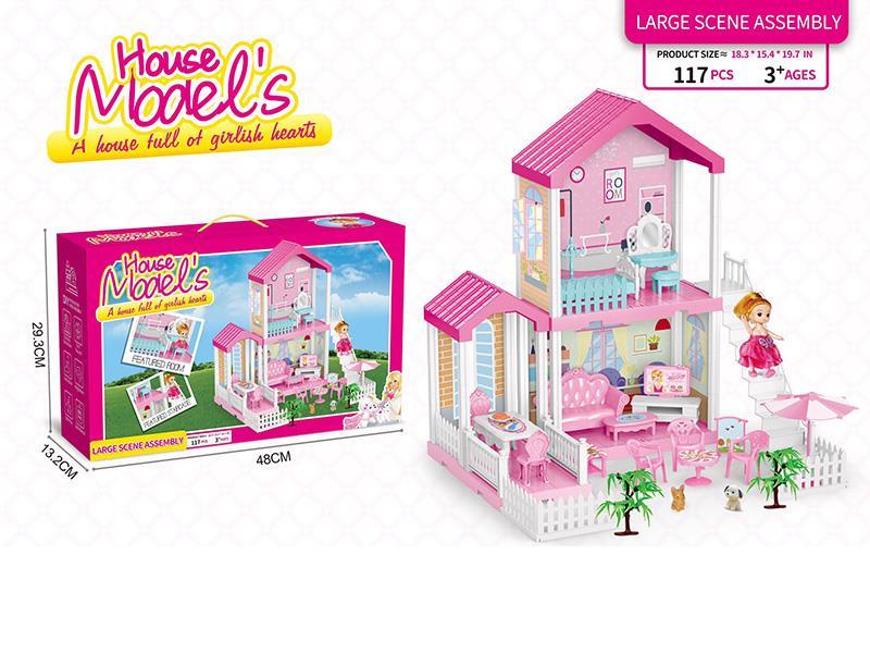 DIY Assembly Villa 117PCS