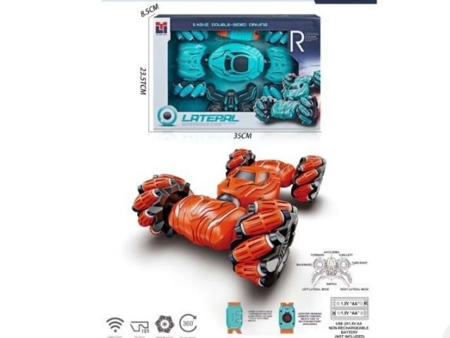 Dual Remote Control 2.4G Stunt Side Car (With Battery Included)