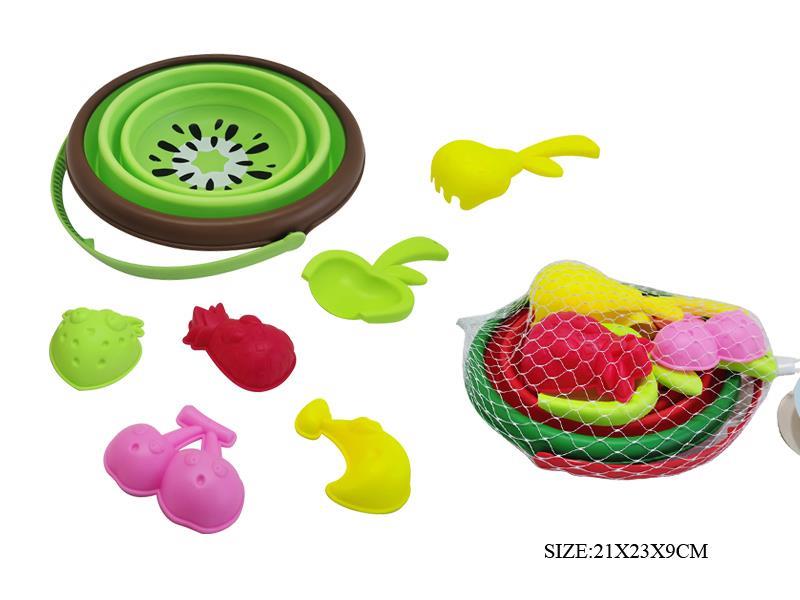 Fold  Fruit Sand Bucket Set