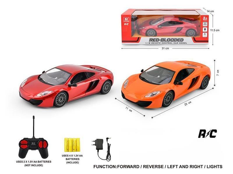 1:18 4-Channel Remote Control Car With Lights