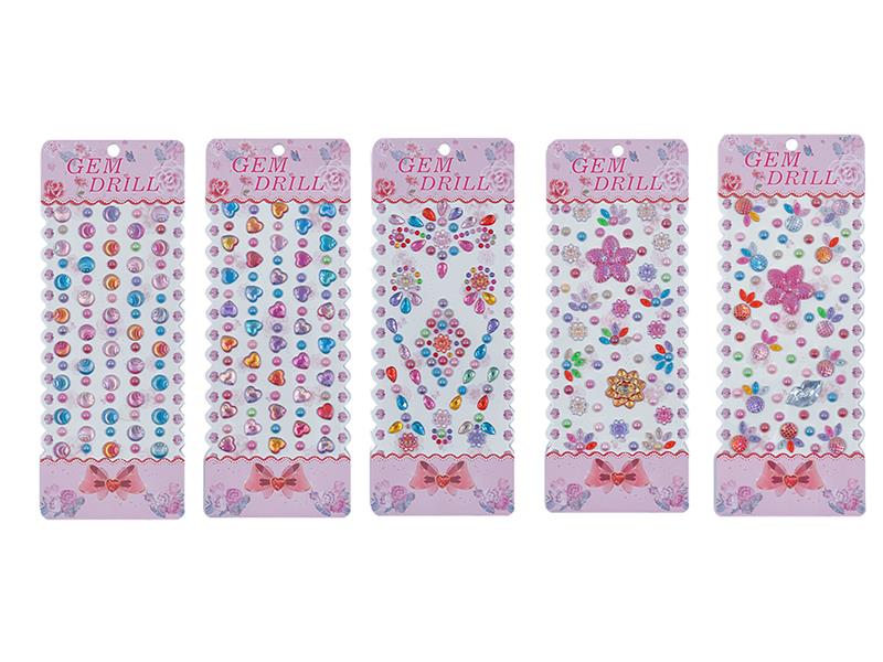 Eyes Face Gems Crystal Stickers