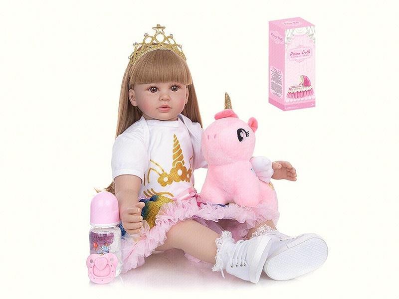 60cm Reborn Doll Soft Rubber Highly Realistic Baby