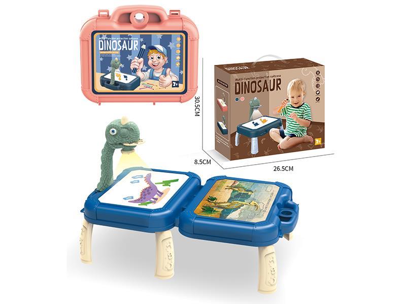 Dinosaur Projection Drawing Table Suitcase