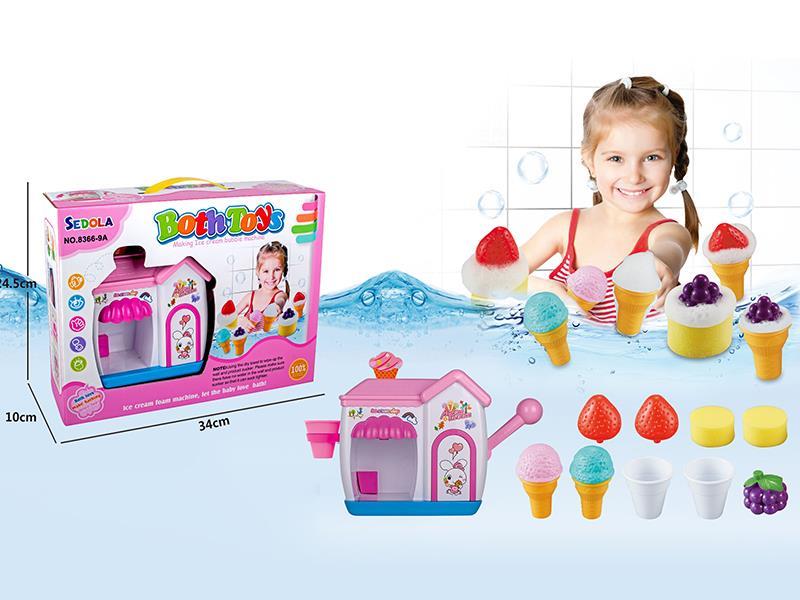 Bath Toys Ice Cream Bubble Machine (Pink)