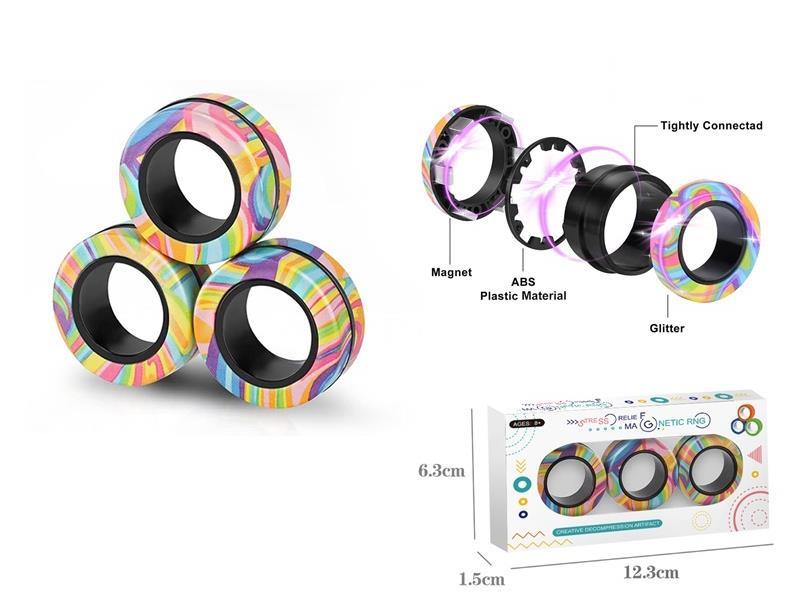 Magnetic Ring Stress-Relieving Toy
