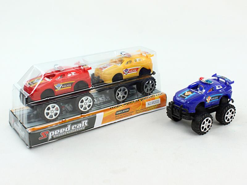 Pull Back Off-Road Police Cars 2pcs