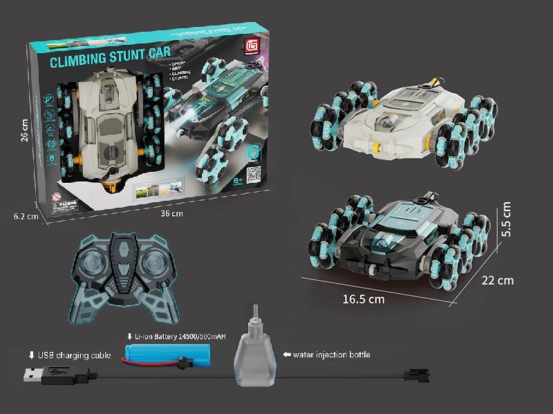 R/C Six Wheel Spray Stunt Car