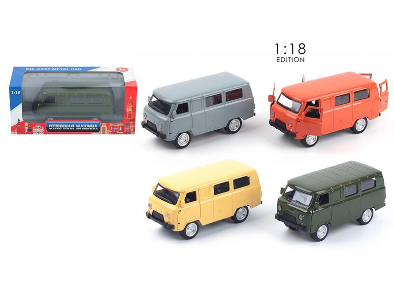 1:18 Pull Back Alloy Car With Sound And Light