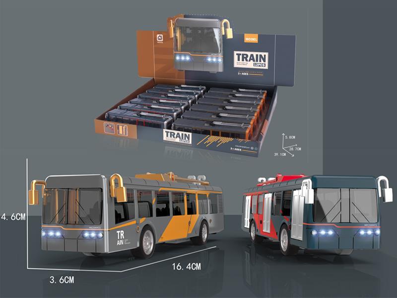 12Pcs Pull Back Alloy Car With Light Music