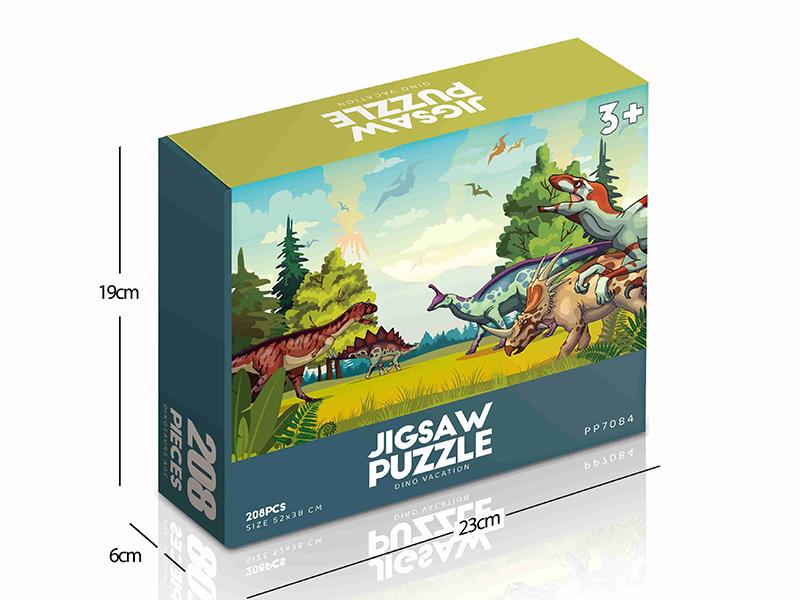 208pcs Jigsaw Puzzle - Dino Vacation