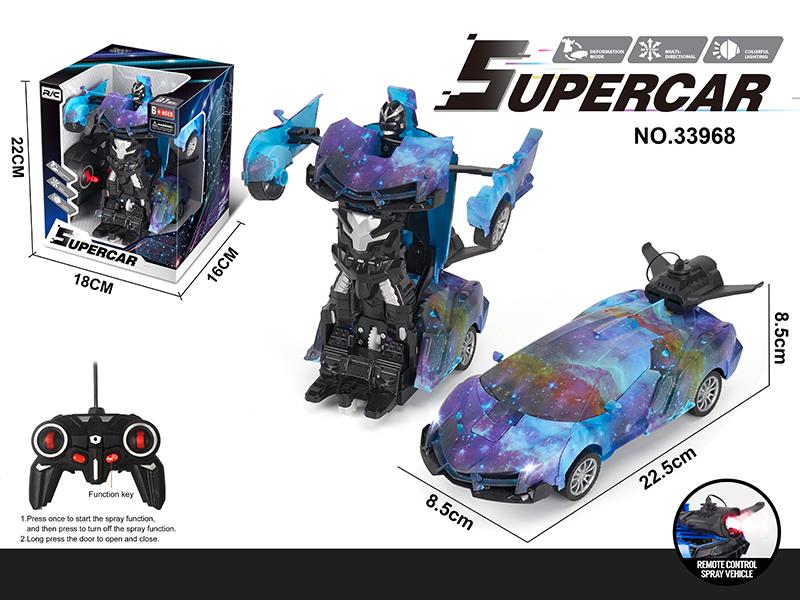 1:16 5-Channel One Key Deformation Spray Remote Control Car With Lights