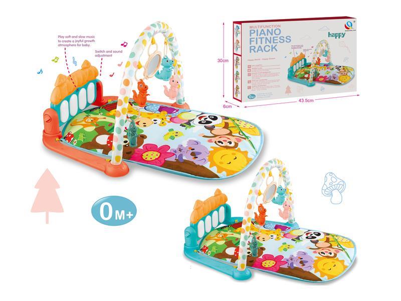 Mushroom Foot Piano Fitness Stand With Light Music