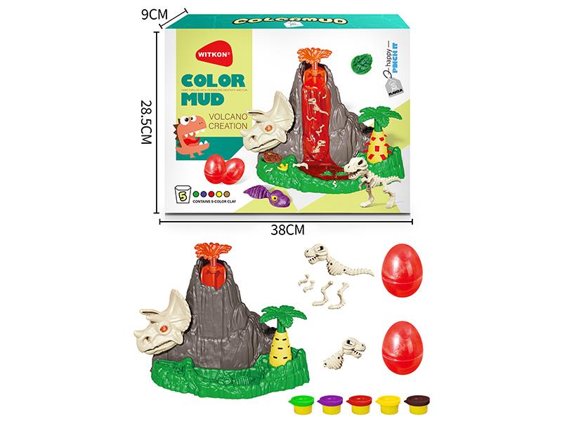 Color Clay Volcano Creation Toy