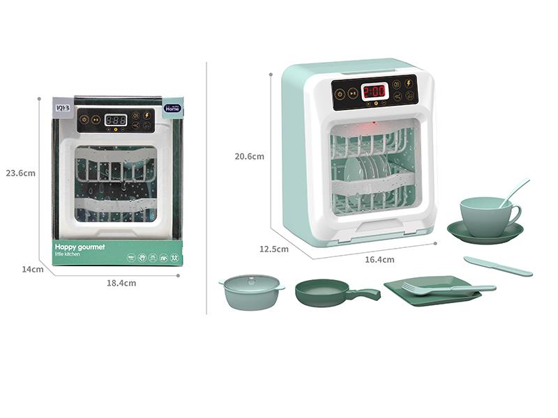 Dishwasher Pretend Play Toy With Digital Display, Lights And Sound