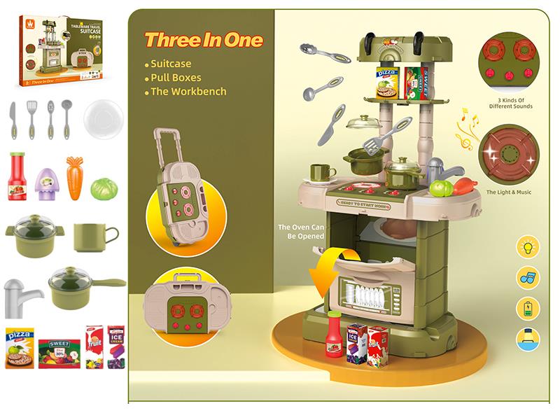 Tableware Travel Suitcase(With Light IC)