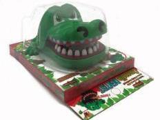 Horizontal Hand-Biting Crocodile