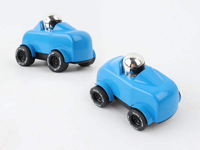 Blue Press Slide Car