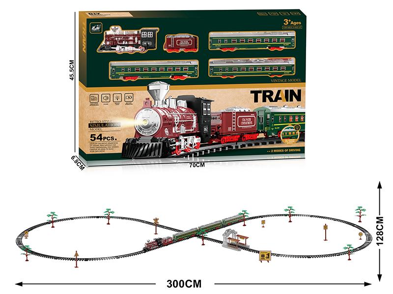 Classical Rail Train(Sound And Lights)2 Modes Of Driving