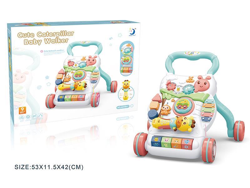 Cute Caterpillar Baby Walker With Light And Music