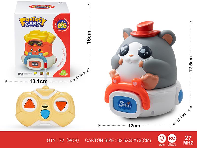 27Mhz 2-Channel Remote Control Vinyl Cartoon Mouse Car(With Lights)