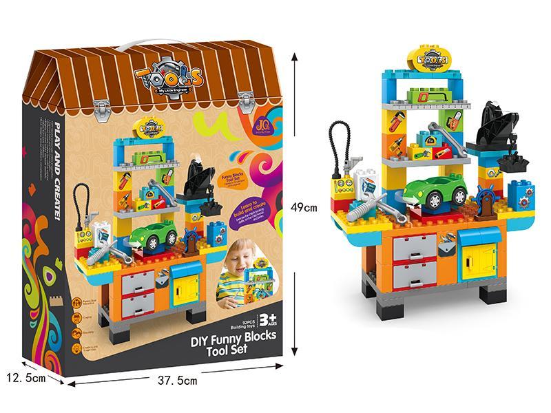 DIY Fun Building Block Tool Stand 92pcs