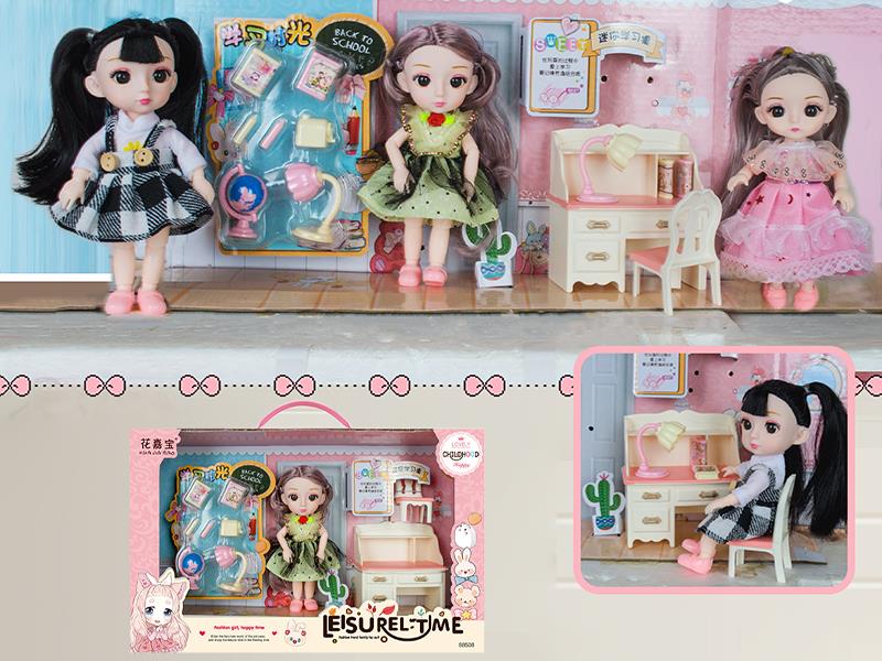 16cm Fashion Doll Writing Desk Set