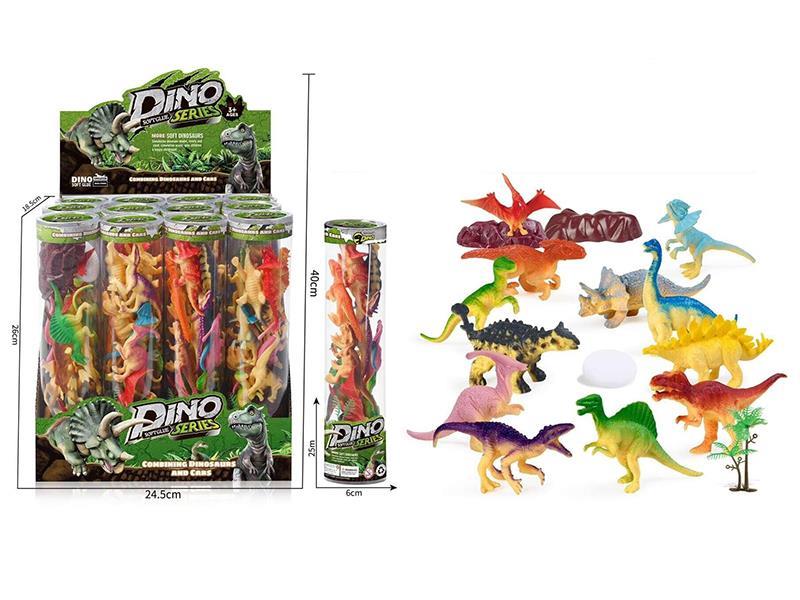 Soft Plastic Small Dinosaur Set