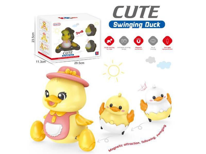 Cute Swinging Duck