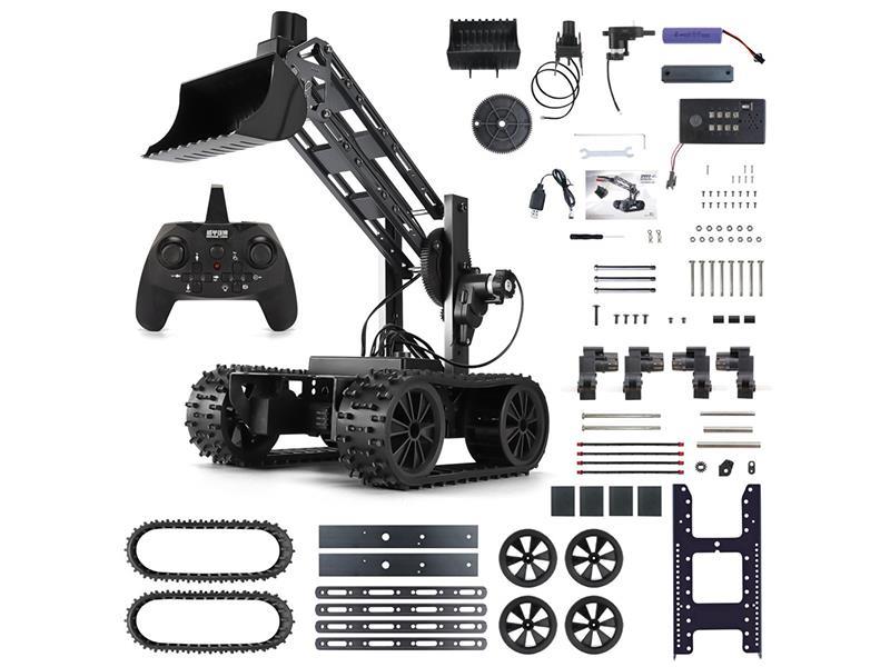 DIY Assembled Alloy Remote Control Mecha Bucket Shovel Truck(Apron Wheel)