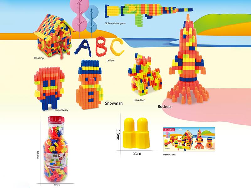 Bullet Head Building Blocks 370g(410PCS+)