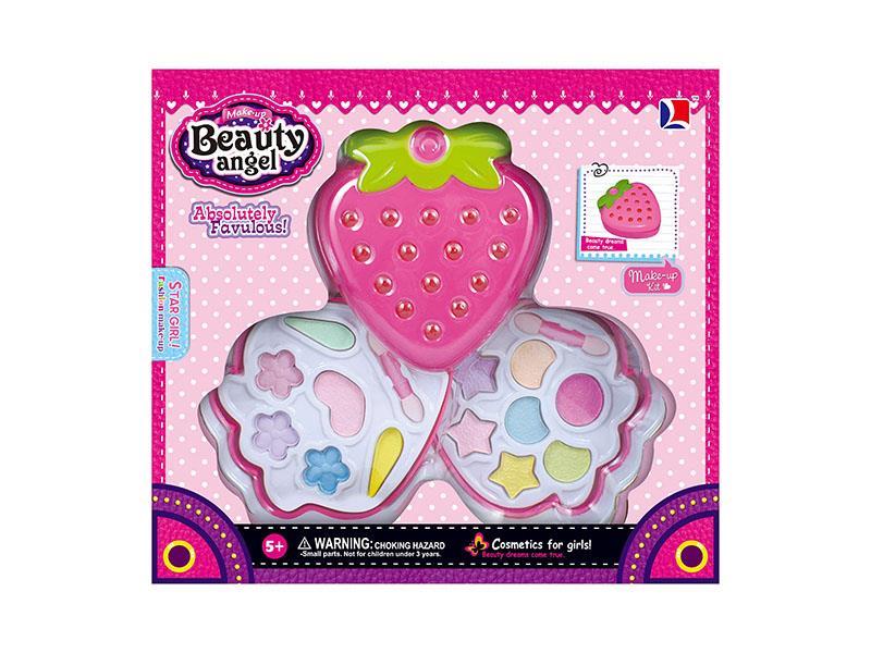 Two-Layer Strawberry-Shaped Children's Makeup
