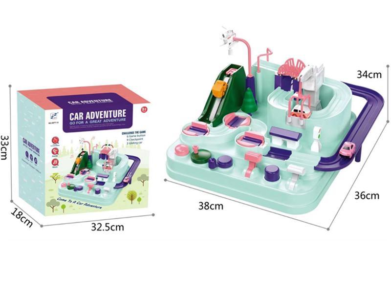 Mechanical Track Adventure With Music,3 Cars
