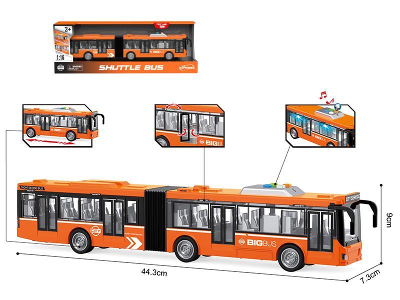 1:16 Friction Double Festival  Bus (Opening Door,Light & Sound)