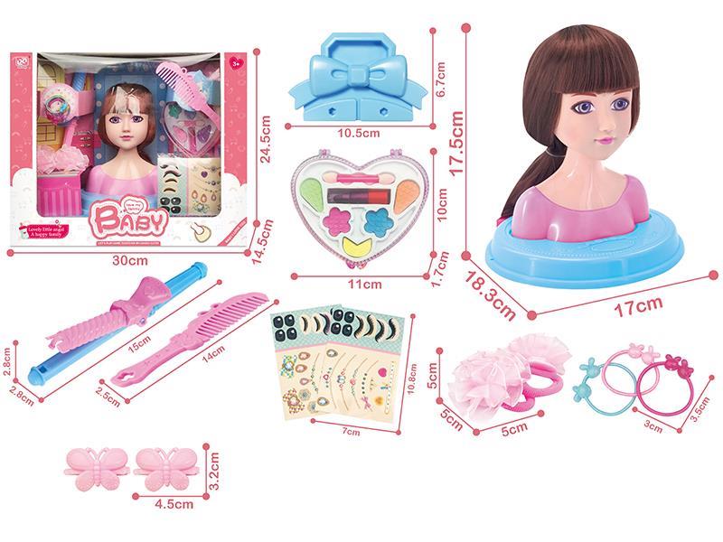 Half-Length Barbie head Set