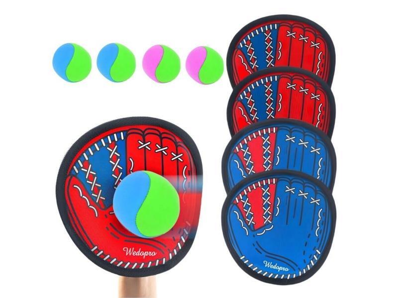 Sticky Ball (4 Balls On 4 Rackets)