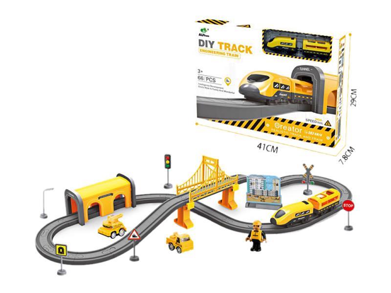 66PCS B/O Engineering Rail Train