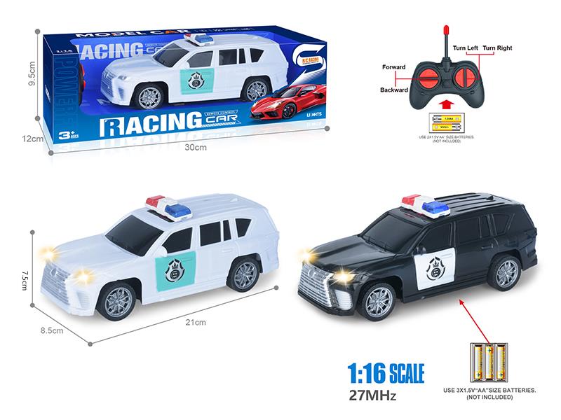 27Mhz 1:16 4-Channel Remote Control Lexus Simulation Police Car With Headlights(Not Included Batteries)
