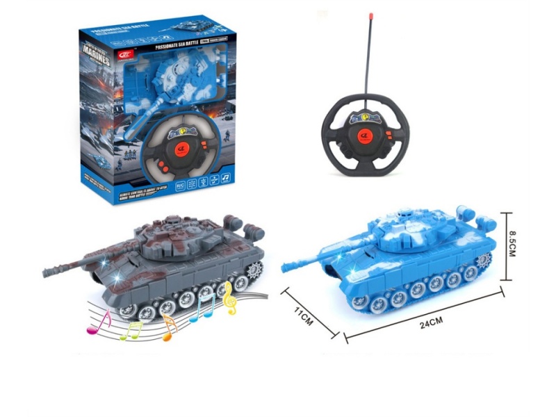 2 -Channel RC Tank With Light And Music