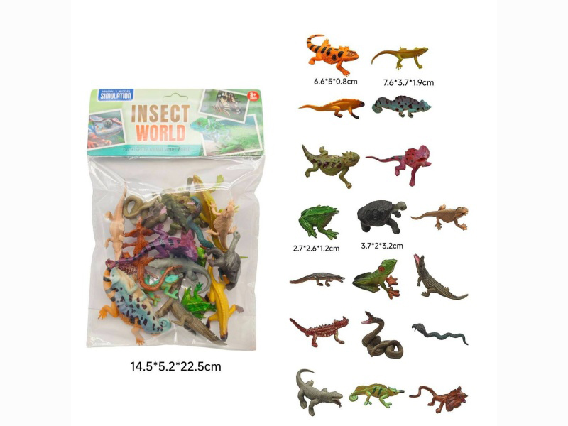 A Set Of 18 Reptiles