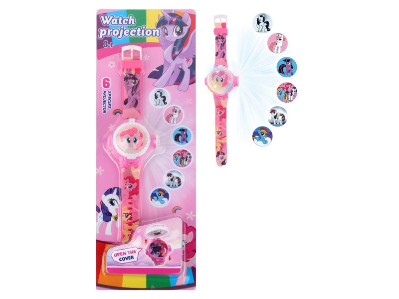 Pony Projection Flash Rotating Electronic Watch