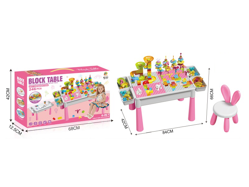 Large Versatile Building Block Flower Study Desk