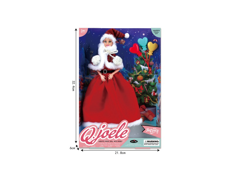Jole 11.5-Inch Joint Christmas Doll Set
